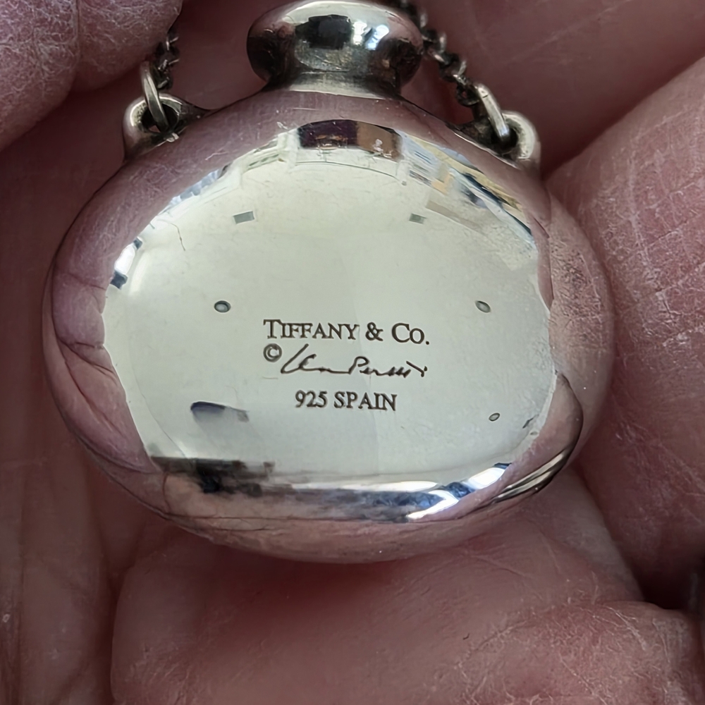 Tiffany & Co. ELSA PERETTI Sterling Silver Bottle Pendant Necklace